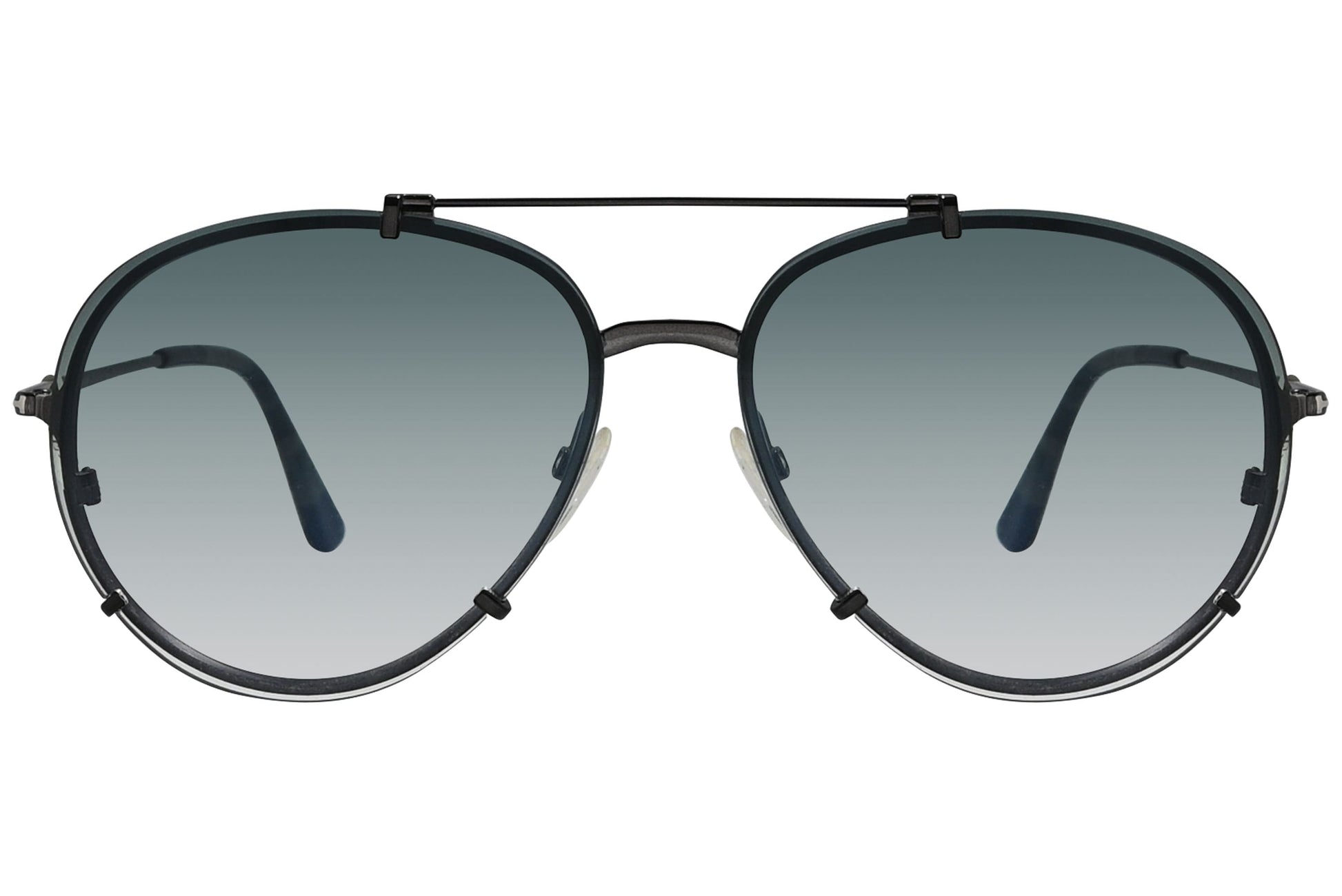 Tom Ford Dashel Black Sunglasses Model: TF527-08B Front View