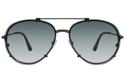 Tom Ford Dashel Black Sunglasses Model: TF527-08B Front View