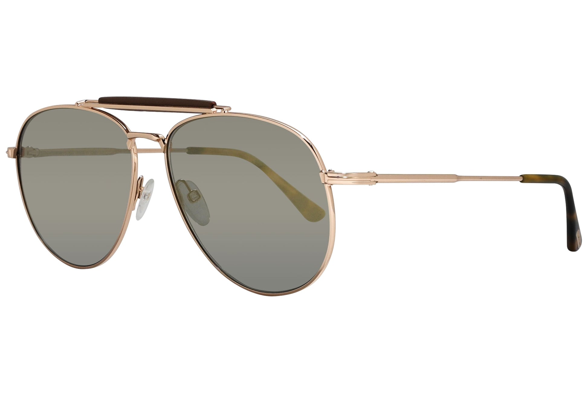 Tom Ford Dashel Gold Sunglasses Model: TF536-28C Side View