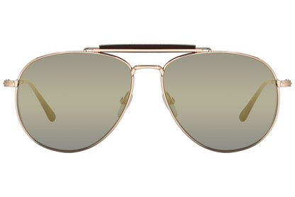 Tom Ford Dashel Gold Sunglasses Model: TF536-28C Fron View