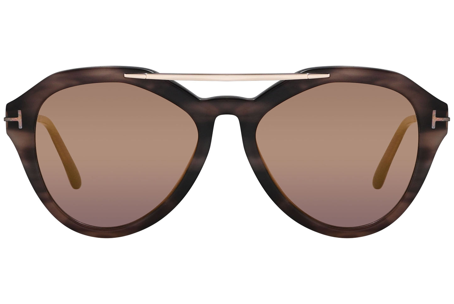 Tom Ford Rose Gold Sunglasses Model: TF576-55Z Front View