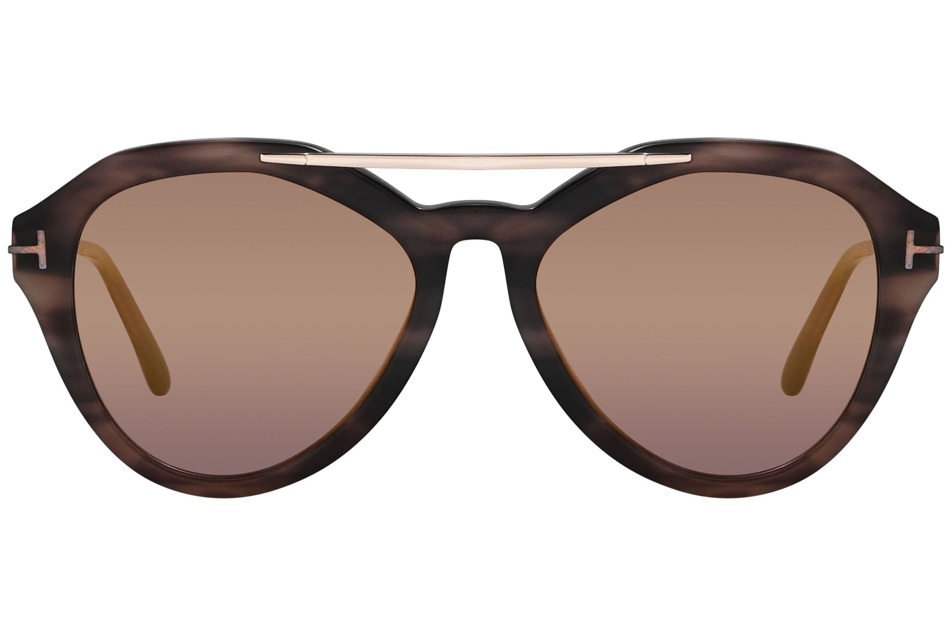 Tom Ford Rose Gold Sunglasses Model: TF576-55Z Front View