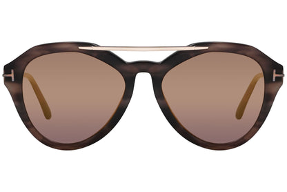 Tom Ford Rose Gold Sunglasses Model: TF576-55Z Front View