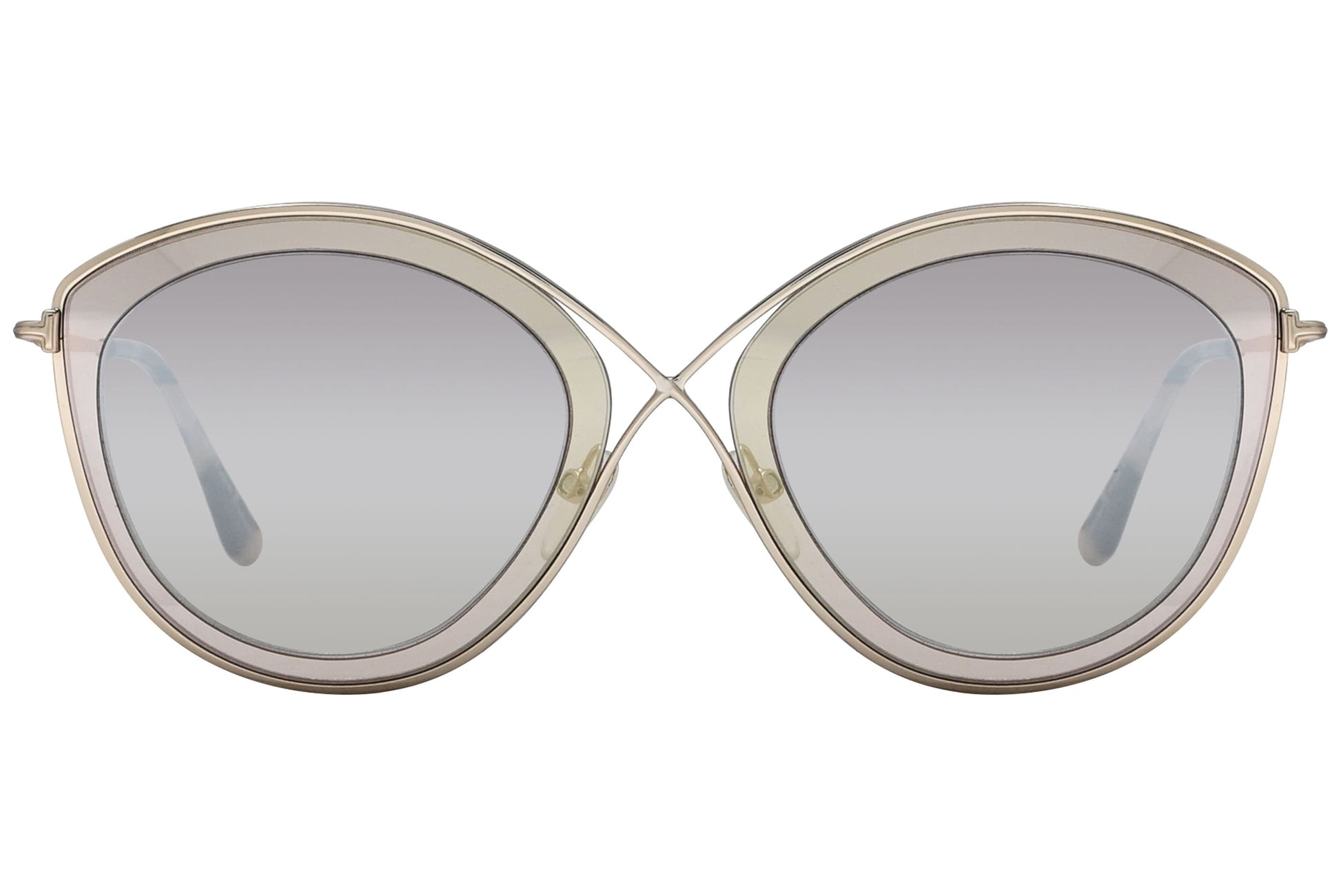 Tom Ford  Gold Sunglasses Model: TF604-47G Front View