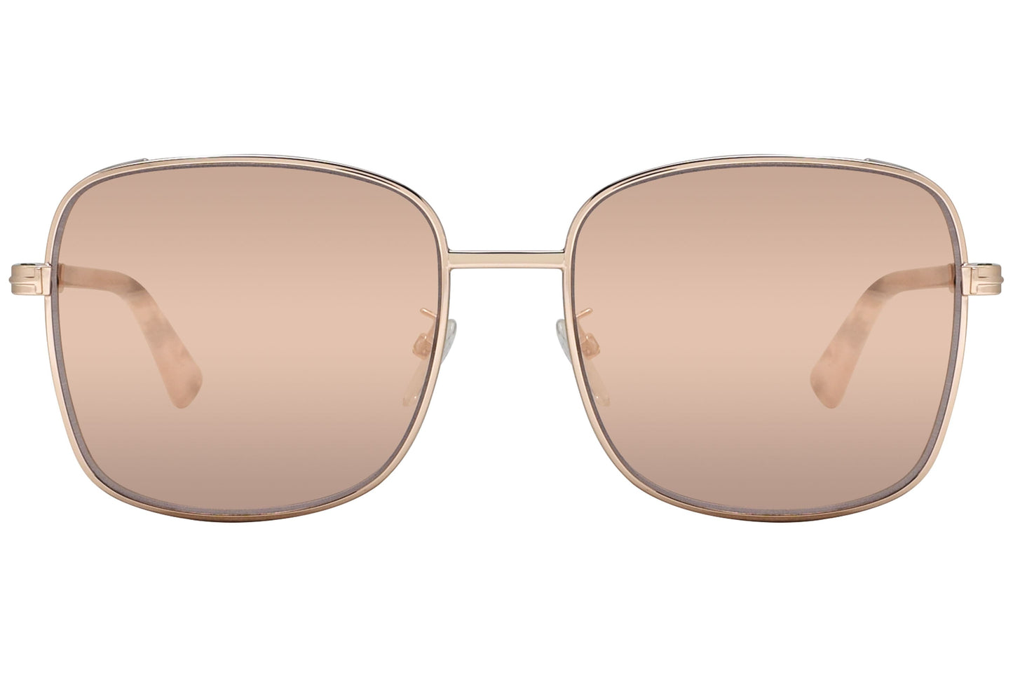 Tom Ford Square Pink Sunglasses Model: TF722K-28G Front View