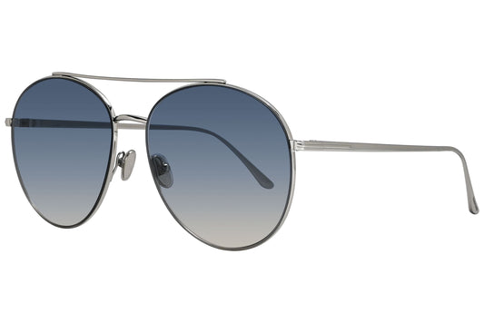 Tom Ford Dashel Silver Sunglasses Model: TF757-16P Side View