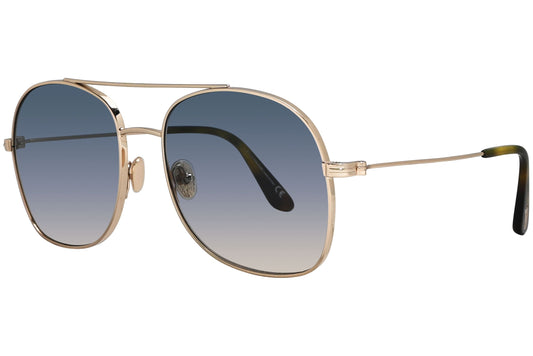 Tom Ford Gold Sunglasses Model: TF758-28P Side View