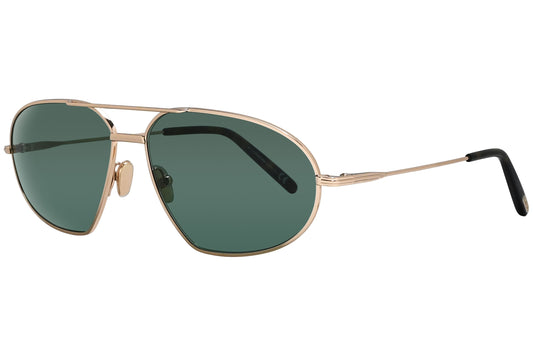 Tom Ford  Gold and Green Sunglasses Model: TF771-28N Side View