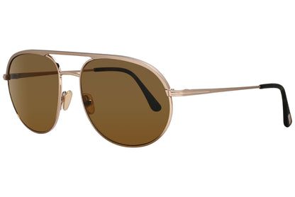 Tom Ford Dashel Gold Sunglasses Model: TF772-29E Side View