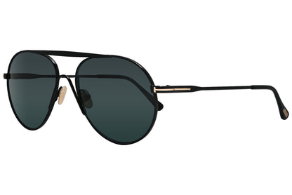 Tom Ford Aviator Black Sunglasses Model: TF773-01V Side View