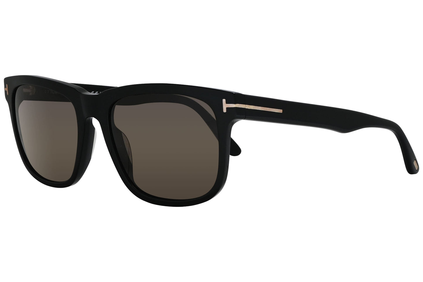 Tom Ford Wayfarer Black Sunglasses Model: TF775-01H-POL Side View