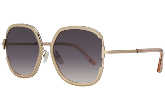 Tom Ford Geometric Gold Sunglasses Model: TF809K-72G Side View