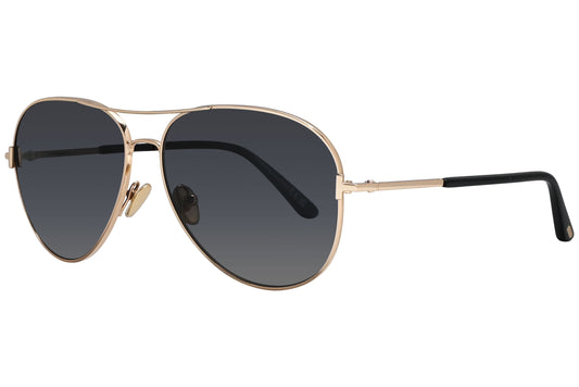 Tom Ford  Gold Sunglasses Model: TF823-28D-POL Side View