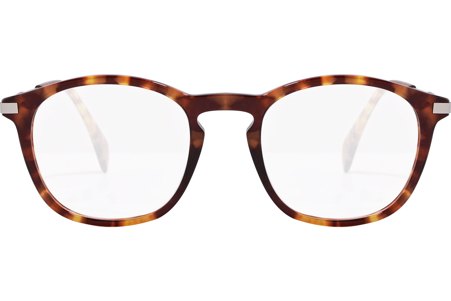 Close-up of Tommy Hilfiger TH1584-086 eyeglasses – tortoise square frame detail

