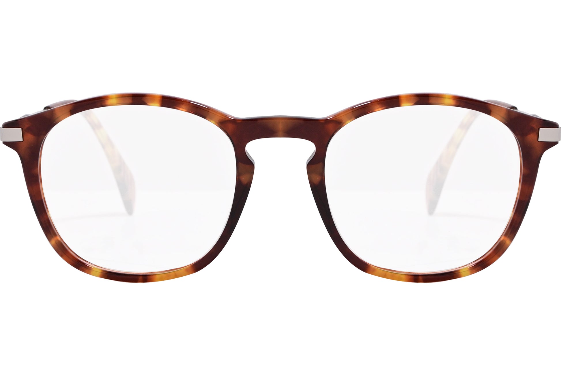 Close-up of Tommy Hilfiger TH1584-086 eyeglasses – tortoise square frame detail

