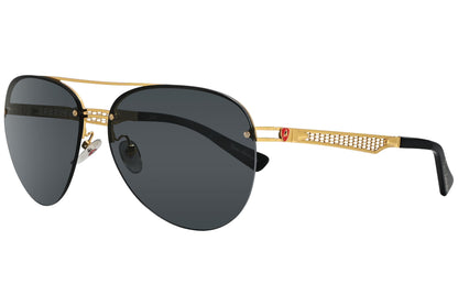 Tonino Lamborghini Aviator Gold and Black Sunglasses Model: TL603-S01 Side View