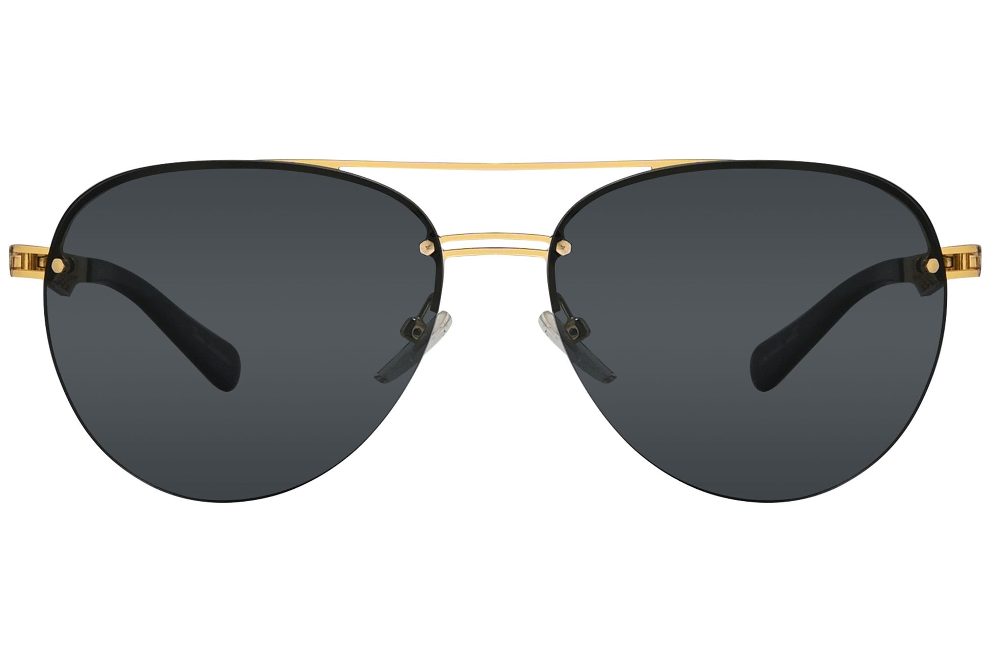 Tonino Lamborghini Aviator Gold and Black Sunglasses Model: TL603-S01 Front View