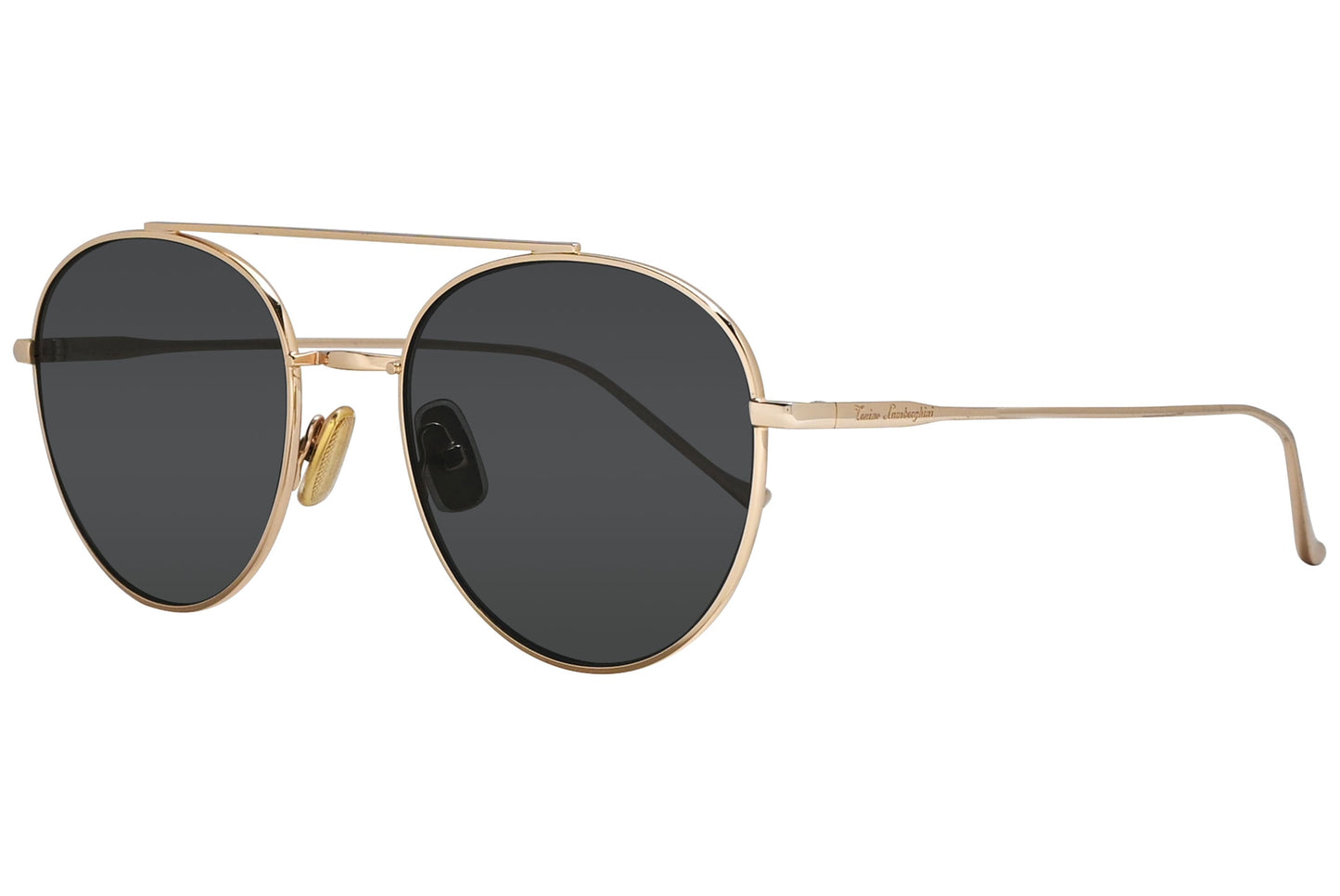 Tonino Lamborghini Aviator Gold Sunglasses Model: TL900-S01 Side View