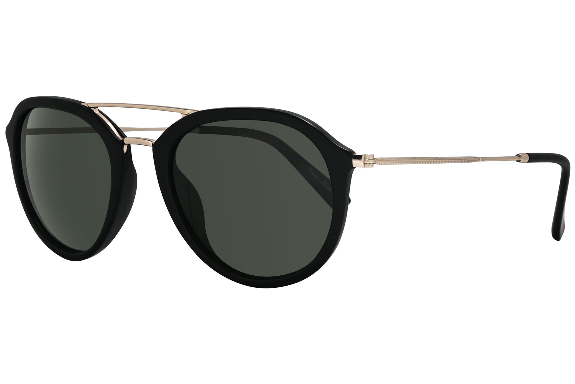 Tonino Lamborghini Aviator Black and Gold Sunglasses Model: TL903-S02 Side View