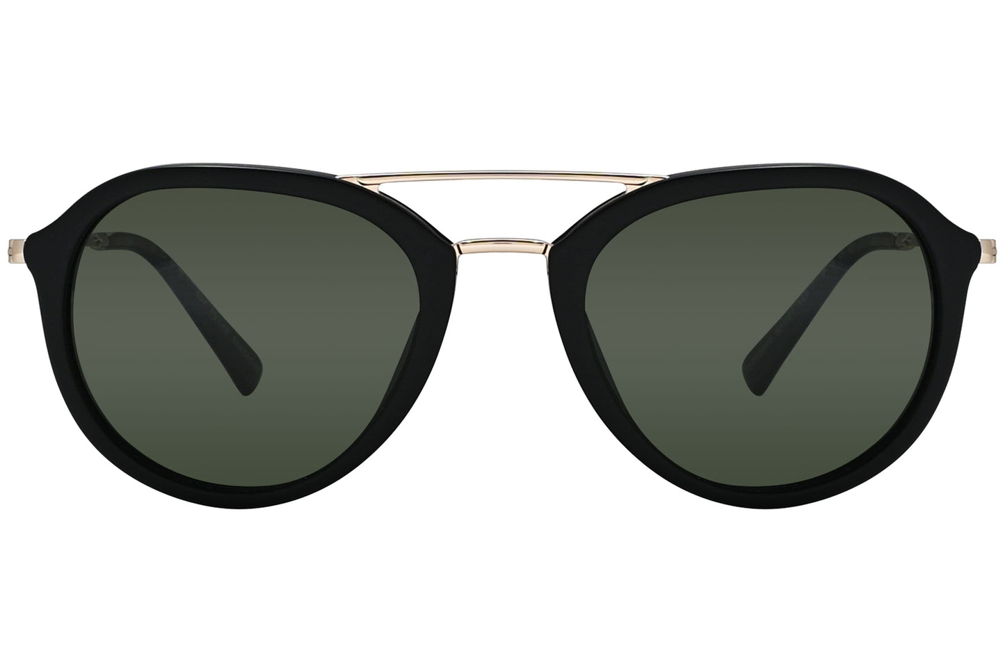 Tonino Lamborghini Aviator Black and Gold Sunglasses Model: TL903-S02 Front View