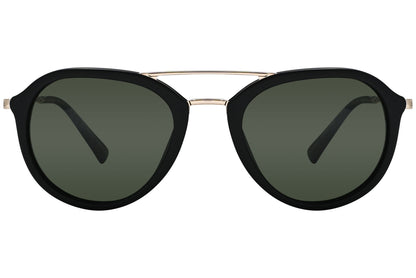 Tonino Lamborghini Aviator Black and Gold Sunglasses Model: TL903-S02 Front View