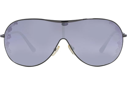 Valentino Blue Color Aviator Sunglasses Viewed From FrontAngle.