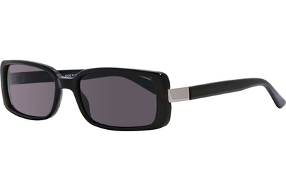 Valentino Black Color Rectangle Sunglasses Viewed From A 45-Degree Angle.