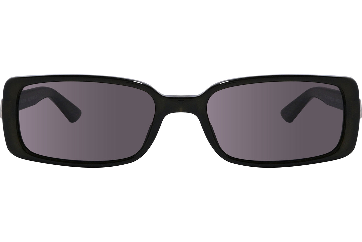 Valentino Black Color Rectangle Sunglasses Viewed From FrontAngle.