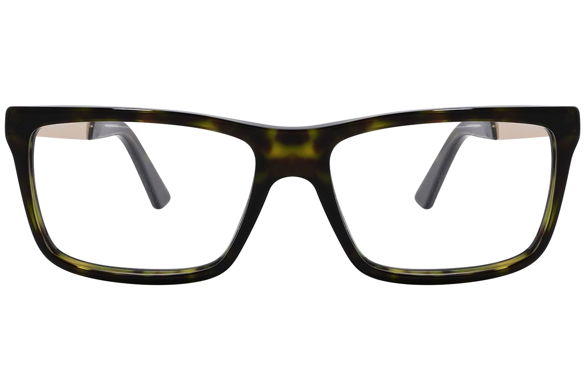 web wayfarer tortoise eyeglasses frame viewed from front angle.