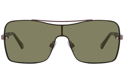 Web Maroon Color Full-Rim Sunglasses Viewed From Front Angle.