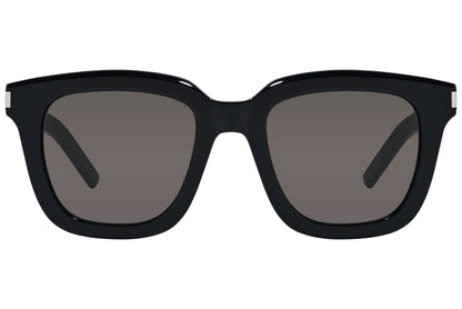 Yves Saint Laurent Black Color Square Sunglasses Viewed From Front Angle.