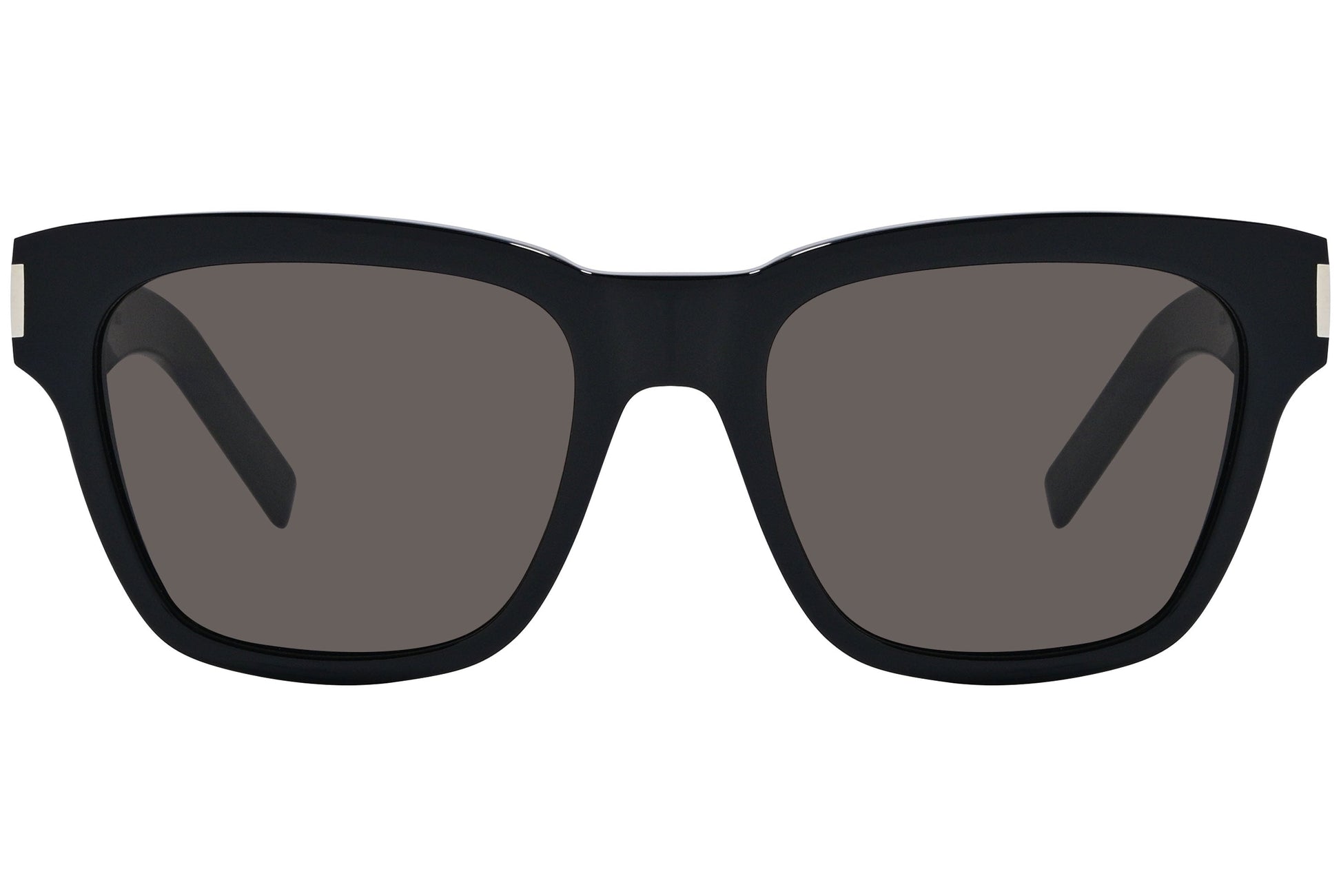 Yves Saint Laurent Black Color Square Sunglasses Viewed From Front Angle.