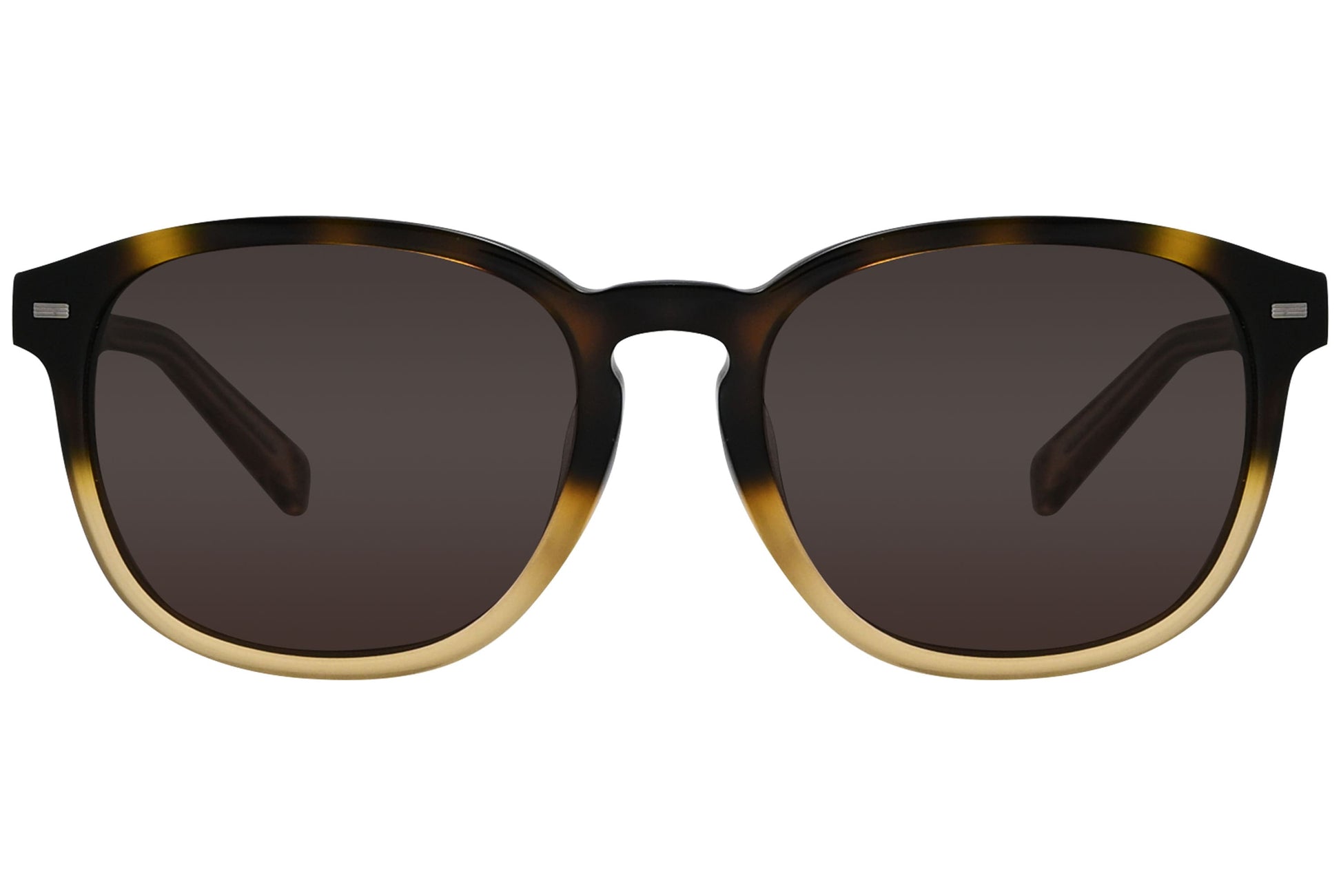 Ermenegildo Zegna Square Brown Sunglasses Model: EZ0005-F-56J Front View