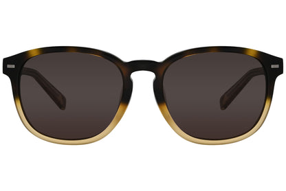 Ermenegildo Zegna Square Brown Sunglasses Model: EZ0005-F-56J Front View