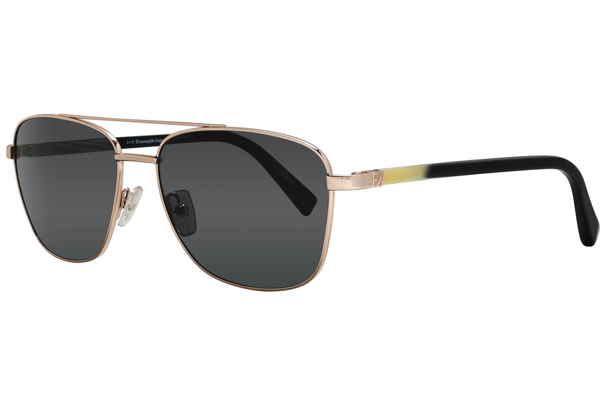 Ermenegildo Zegna Aviator Gold Sunglasses Model: EZ0014-28R Side View