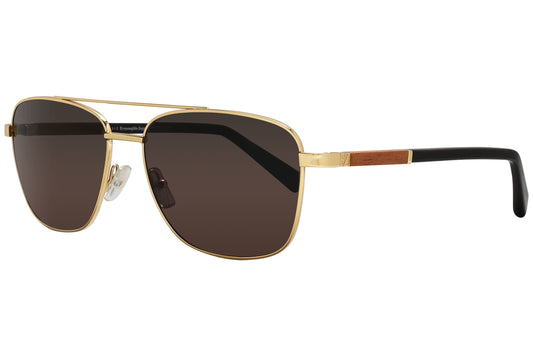 Ermenegildo Zegna Aviator Gold Sunglasses Model: EZ0014-30J Side View