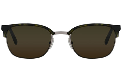 Ermenegildo Zegna Browline Olive Sunglasses Model: EZ0047-52J Front View