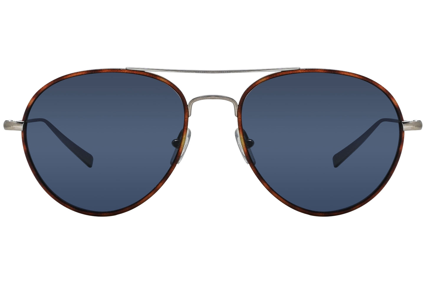 Ermenegildo Zegna Aviator Titanium Blue Sunglasses Model: EZ0053-TITANIUM-BLUE Front View