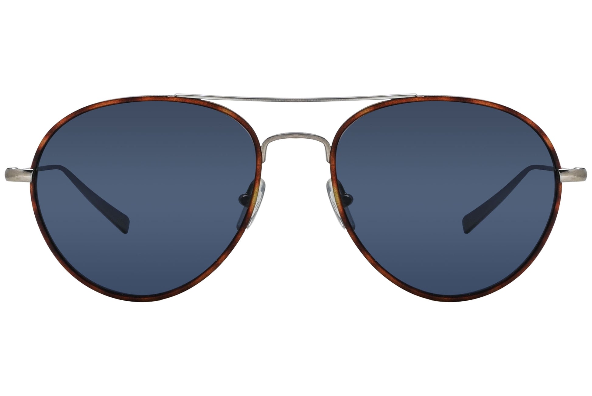 Ermenegildo Zegna Aviator Titanium Blue Sunglasses Model: EZ0053-TITANIUM-BLUE Front View