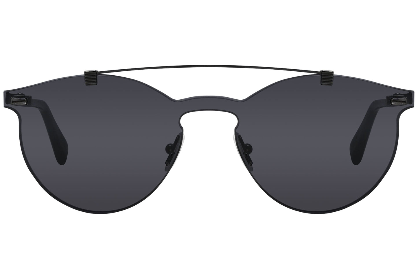 Ermenegildo Zegna Aviator Black Sunglasses Model: EZ0069-20A Front View