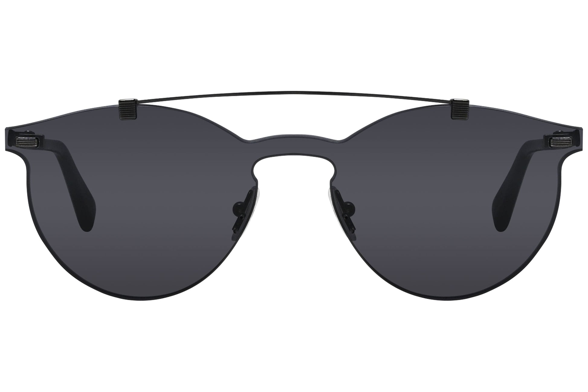 Ermenegildo Zegna Aviator Black Sunglasses Model: EZ0069-20A Front View