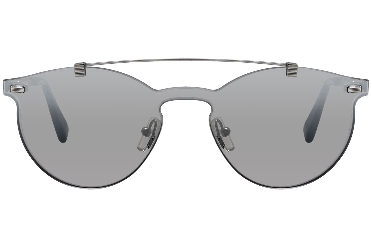 Ermenegildo Zegna Aviator Silver Sunglasses Model: EZ0069-20C Front View