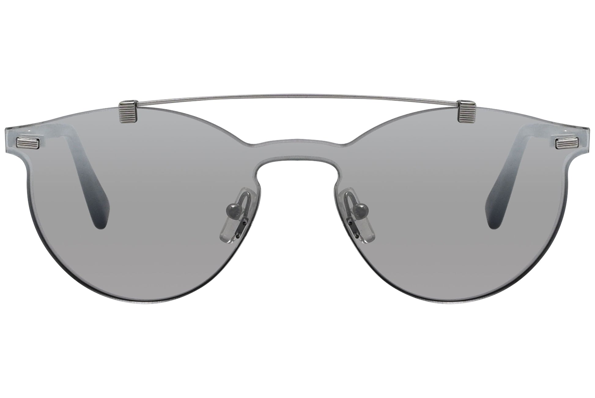 Ermenegildo Zegna Aviator Silver Sunglasses Model: EZ0069-20C Front View