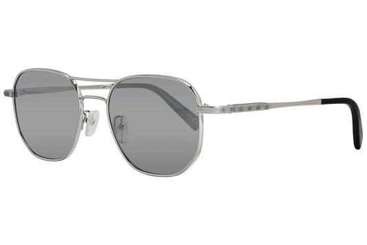 Ermenegildo Zegna Geometric Silver Sunglasses Model: EZ0093-D-18C Side View