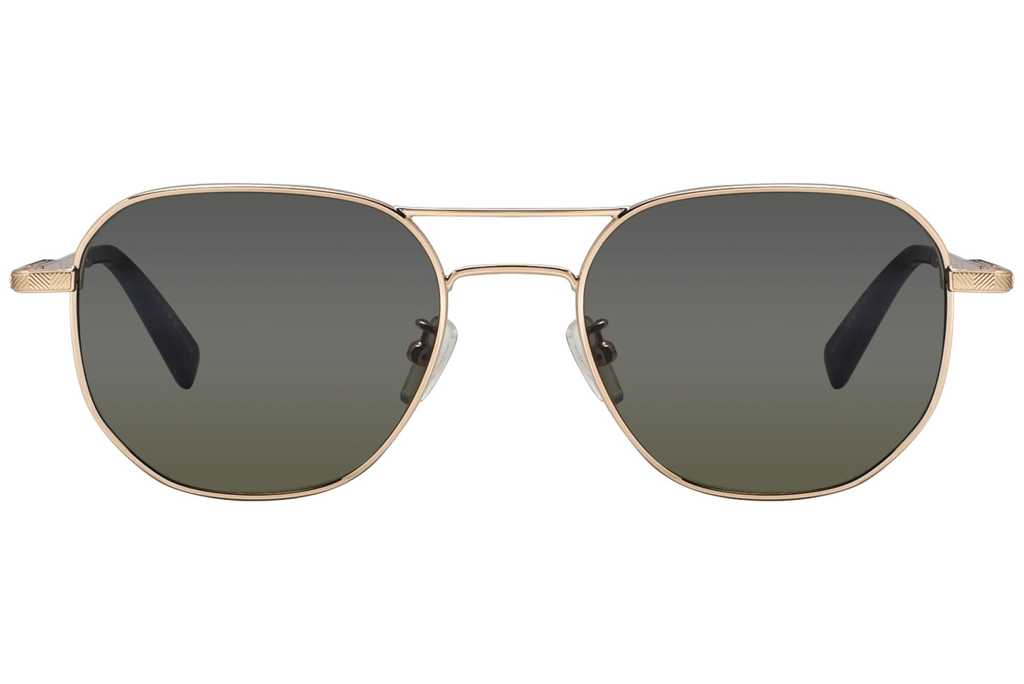 Ermenegildo Zegna Geometric Gold Sunglasses Model: EZ0093-D-28N Front View