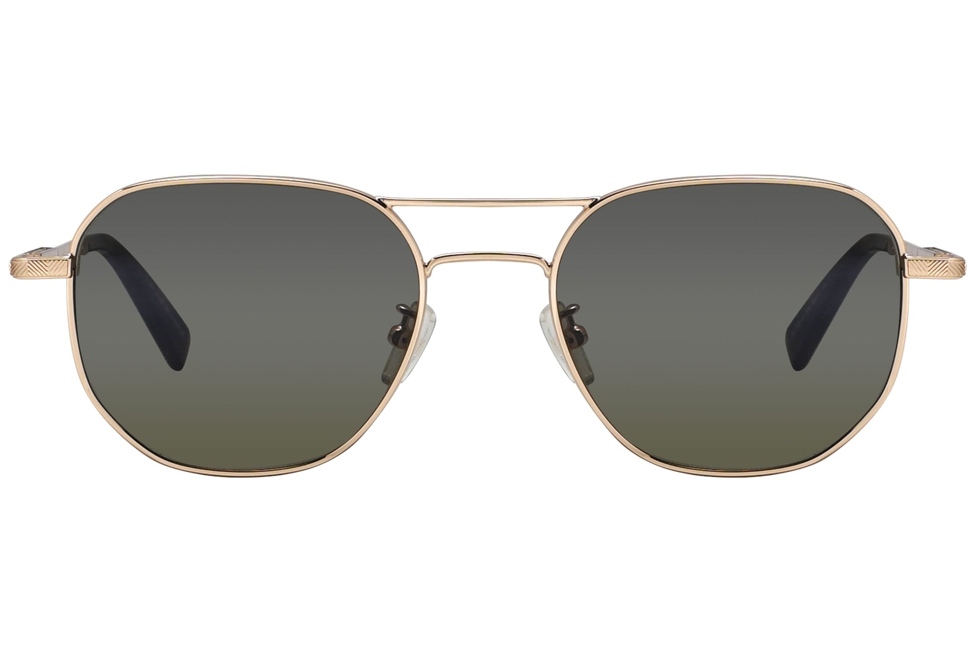 Ermenegildo Zegna Geometric Gold Sunglasses Model: EZ0093-D-28N Front View