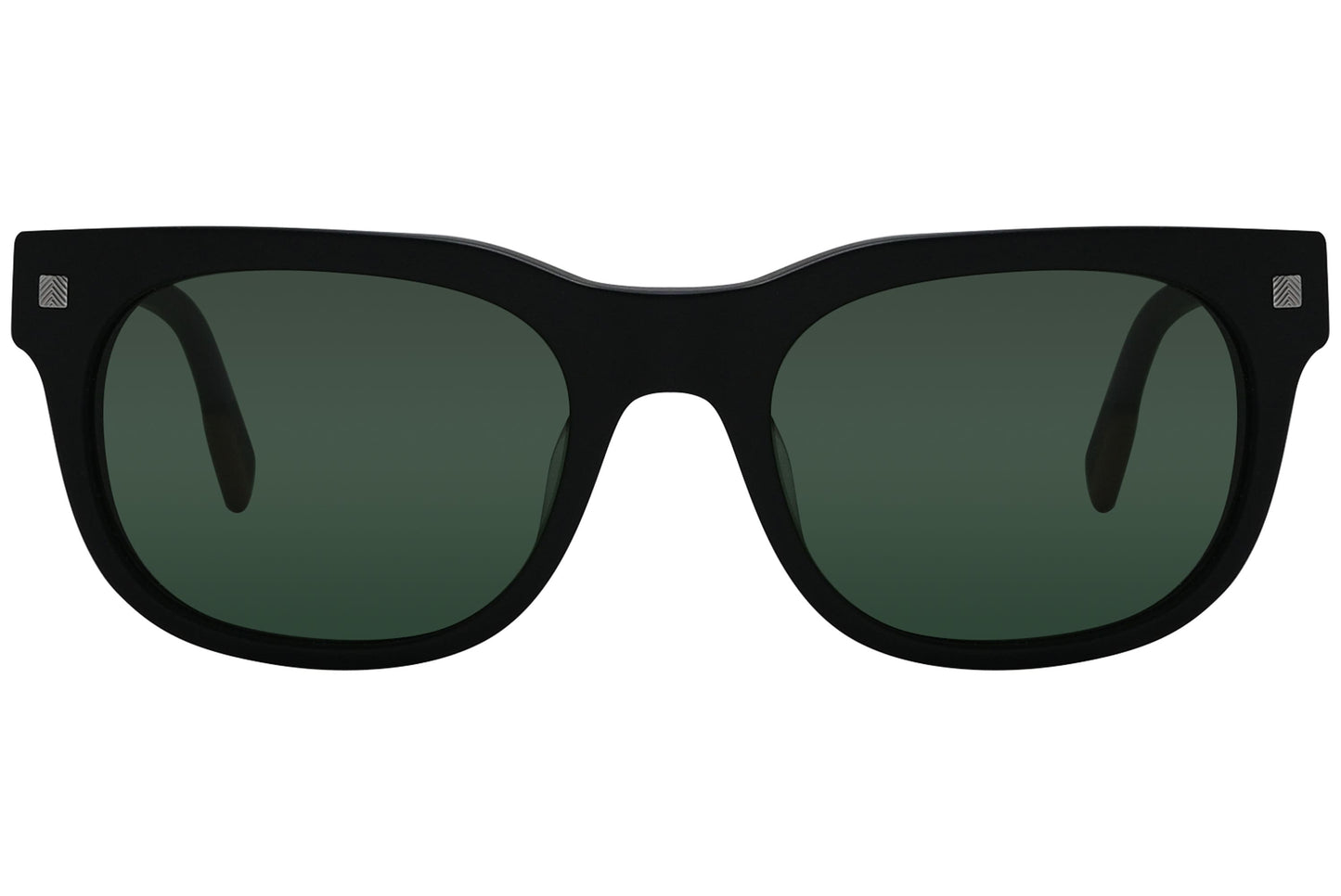 Ermenegildo Zegna Wayfarer Black Sunglasses Model: EZ0101-F-02N Front View