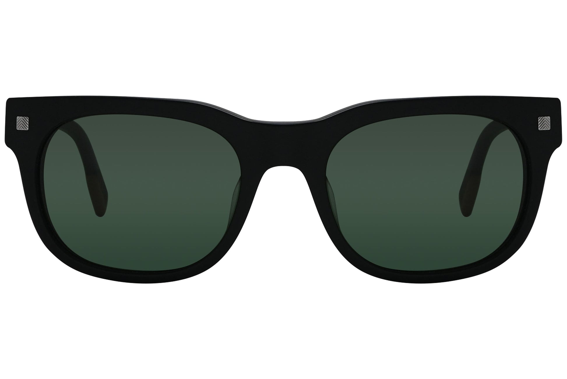 Ermenegildo Zegna Wayfarer Black Sunglasses Model: EZ0101-F-02N Front View