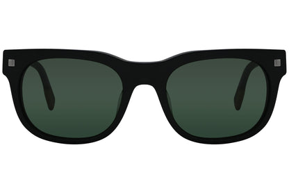 Ermenegildo Zegna Wayfarer Black Sunglasses Model: EZ0101-F-02N Front View