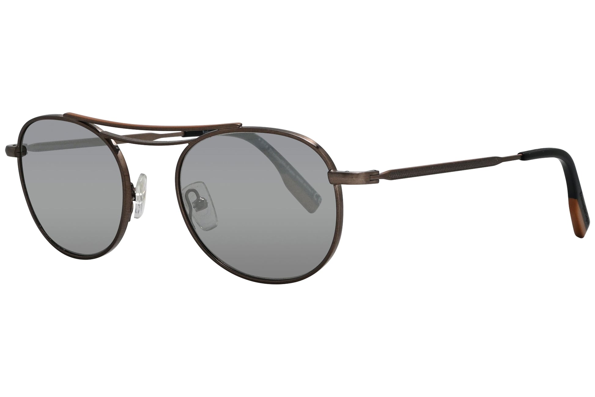 Ermenegildo Zegna Round Bronze Sunglasses Model: EZ0104-35V Side View